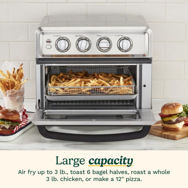 Cuisinart Air Fryer + Convection Toaster Oven, 8-1 Oven with Bake, Grill, Broil & Warm Options, Black Stainless Steel, TOA-70BKS - Image 6