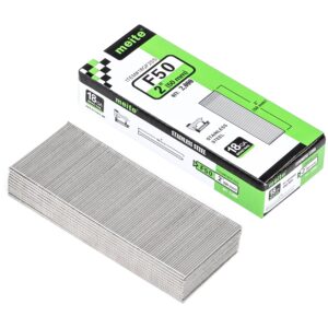 meite 18 Gauge Brad Nails, 2 Inch 18GA Brad Nails, 18G 304 Stainless Steel Small Finishing Nail Gun Nails for Pneumatic, Electric Brad Nailer Gun (1 Case)