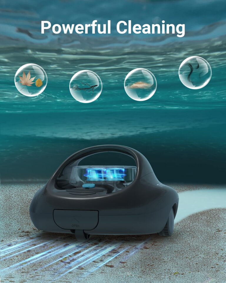 (2025 Upgraded) TALOSBO Pleco Se Cordless Pool Vacuum Cleaner Up to 130 Mins Runtime, Robotic Pool Cleaner with Fast Charge, Ideal for Flat Above Ground and Inground Pools up to 861 Sq. Ft. - Image 8