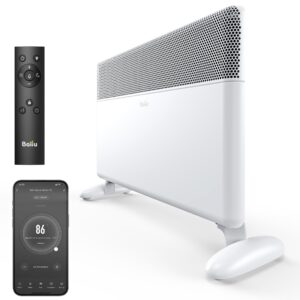 Ballu Convection Panel Space Heater,1500W Whole Room Heater for Indoor Use Large Room with Program Thermostat,Wifi App,Remote,Portable Standing Wall Mount Electric Space Heater Indoor,Work with Alexa