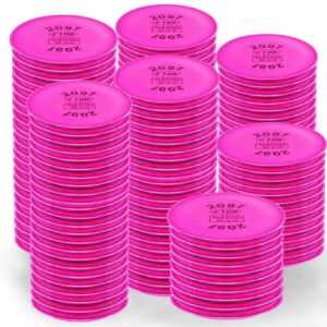 200PCS 2091 Filter P-100 Particulate Filter Installed on Filter Retainer Replacement Cotton for 6000 6200 6800 7000 FF-4 Series Respirator Mask Use for Against Dust Torch Cutting Chemicals