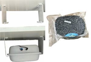 Product Group C - Purrified Air Litter Box Air Purifier with Extra Filter Media Pack & Overhead Bracket for Easy Installation - Quiet Operation, Efficient Performance