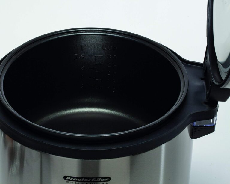 Hamilton Beach Proctor Silex Commercial 37560R Rice Cooker/Warmer, 60 Cups Cooked Rice, Non-Stick Pot, Hinged Lid, Stainless Steel Housing, 1 Year Warranty - Image 2