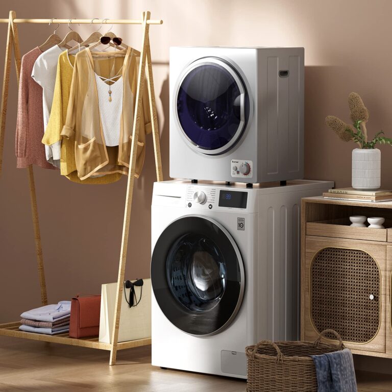 COSTWAY GT-10222US-SL-FPCY, 110V Electric Portable Clothes Stainless Steel Tub, Panel Downside Easy Control for 4 Automatic Drying Mode Compact Laundry Dryer, Silver - Image 2