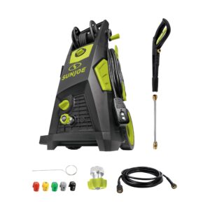 Sun Joe SPX3501 Brushless Induction Electric Pressure Washer W/Brass Hose Connector & Hose Reel