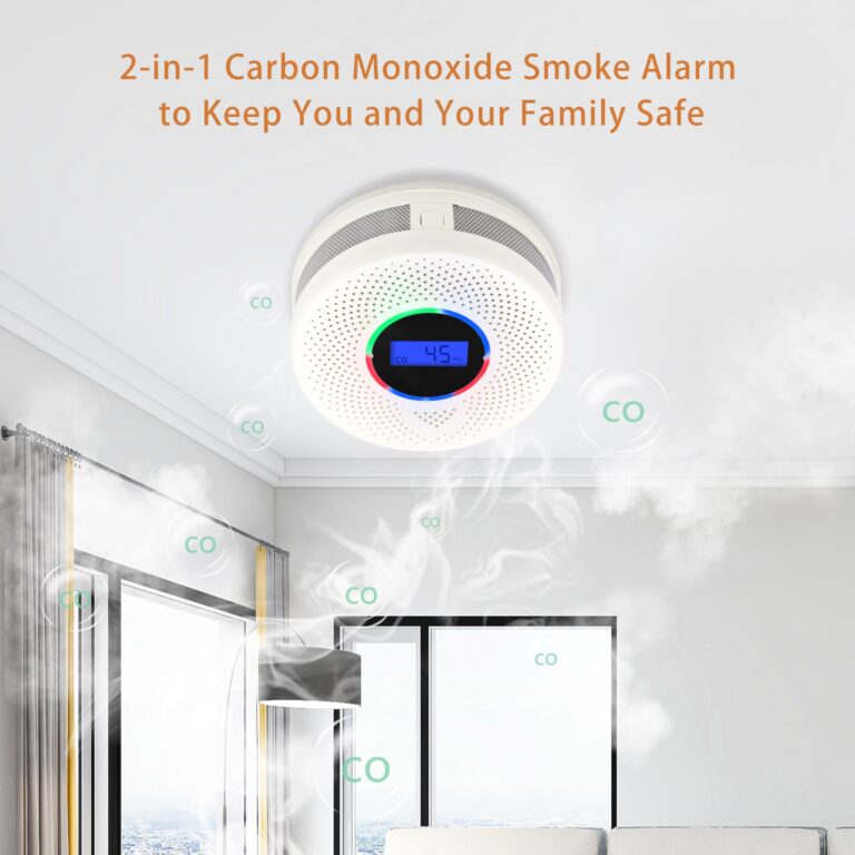 Kesymo 6Pack Upgraded Interlinked Smoke Carbon Monoxide Detector, Battery Powered&Wireless Interconnected Smoke and CO Alarm, Transmission Range of Over 820 ft (Includes Battery) - Image 8