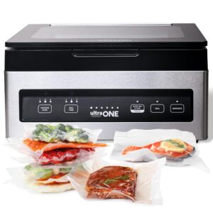 Chamber Vacuum Sealer Machine USV1 Ultra SeriesONE, Food Sealer for Wet Foods, Meat Sealers, Packing Machine, Compact Vacuum Chamber Sealer with 10-Inch Vacuum Sealer Bar - Avid Armor