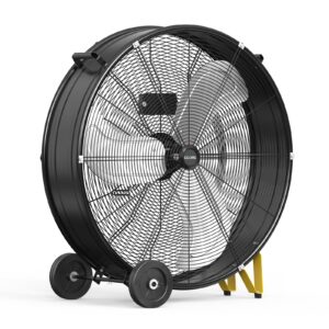 CCGIRU 14000 CFM 30" High Velocity Industrial Drum Fan, 3-Speed Heavy Duty Industrial Shop Fan for Warehouse, Workshops, Garage, Factory and Basement - UL Safety Listed