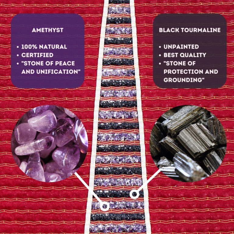 MediCrystal Infrared Heat Amethyst Tourmaline Mini Mat - 32" L x 20" W - Natural Crystals - Adjustable FIR Heating 86°-158°F - Deep Warming Hot Stone Pad - for Back Health - Original Manufacturer - Image 7