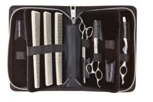Olivia Garden SilkCutPro Professional Hairdressing Shear Large Capacity Shear Case Deal Contains Professional Hairdressing 5.75" Shear and Thinner Intro Case Contains: SKP-575LH, SKP-T635LH