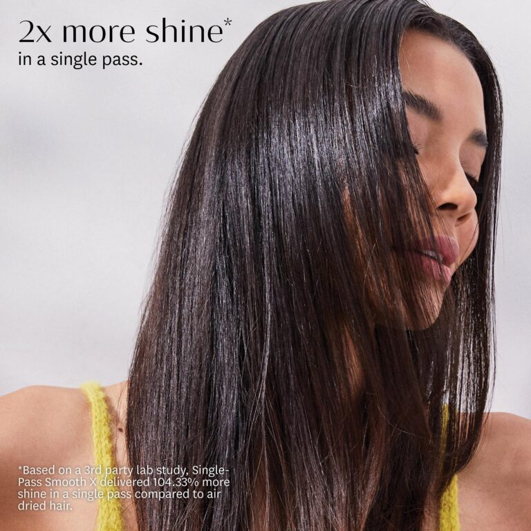 T3 SinglePass Smooth X Professional Flat Iron with Extra-Long Ceramic Plates for Faster Styling, 9 Heat Settings for All Hair Types, For Straightening, Curling, and Waving - Image 6