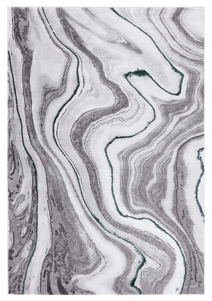 SAFAVIEH Craft Collection Area Rug - 6'7" x 9', Grey & Green, Modern Abstract Design, Non-Shedding & Easy Care, Ideal for High Traffic Areas in Living Room, Bedroom (CFT819Y) - Image 6