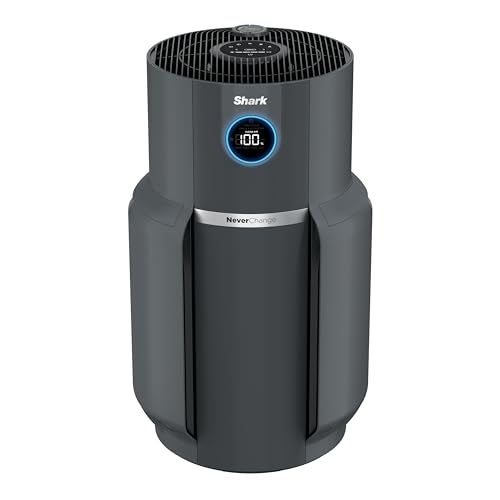 Shark Air Purifier for Home with NeverChange HEPA Air Filter, 1300 sq. ft. for Powerful Multi-Room Purification, 5-Year Filter, Filters Smoke, Captures 99.98% of Particles & Dust, HP301