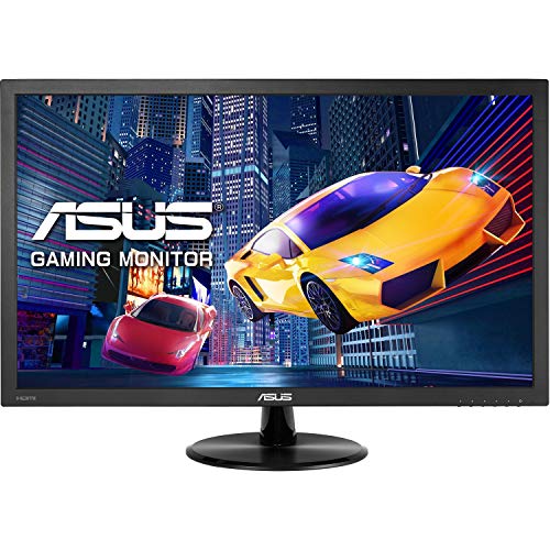 ASUS 21.5 inch Ultra Slim Gaming Computer Monitor - Full HD 1920x1080, 1ms Response Time, Built-in Speakers, HDMI Port, VGA Port - VP228HE
