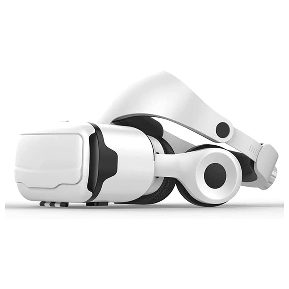 OJOINK VR Headset, 3D Virtual Reality Glasses for Movies & Gaming, Compatible with iOS/Android, White