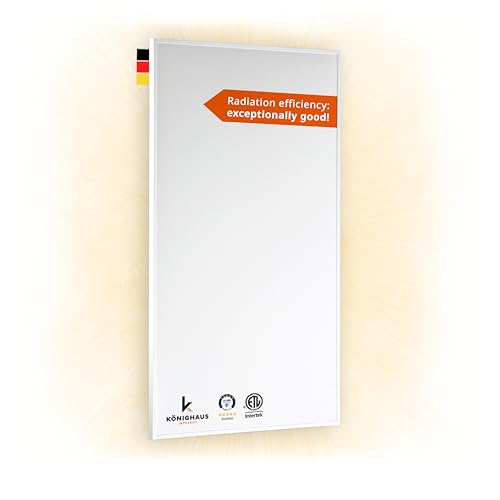 Infrared Space Heater - suited for 86-142ft² - potent & energy efficient electric heating - wall-mounted - warms up quickly - over-heating protection - no noise - no maintenance - pleasant warmth