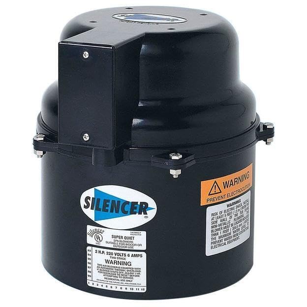 Replacement for Air Supply Silencer Blower Motor 1.5HP 240V 3.5 Amps for Hot Tubs & Spas 6315241