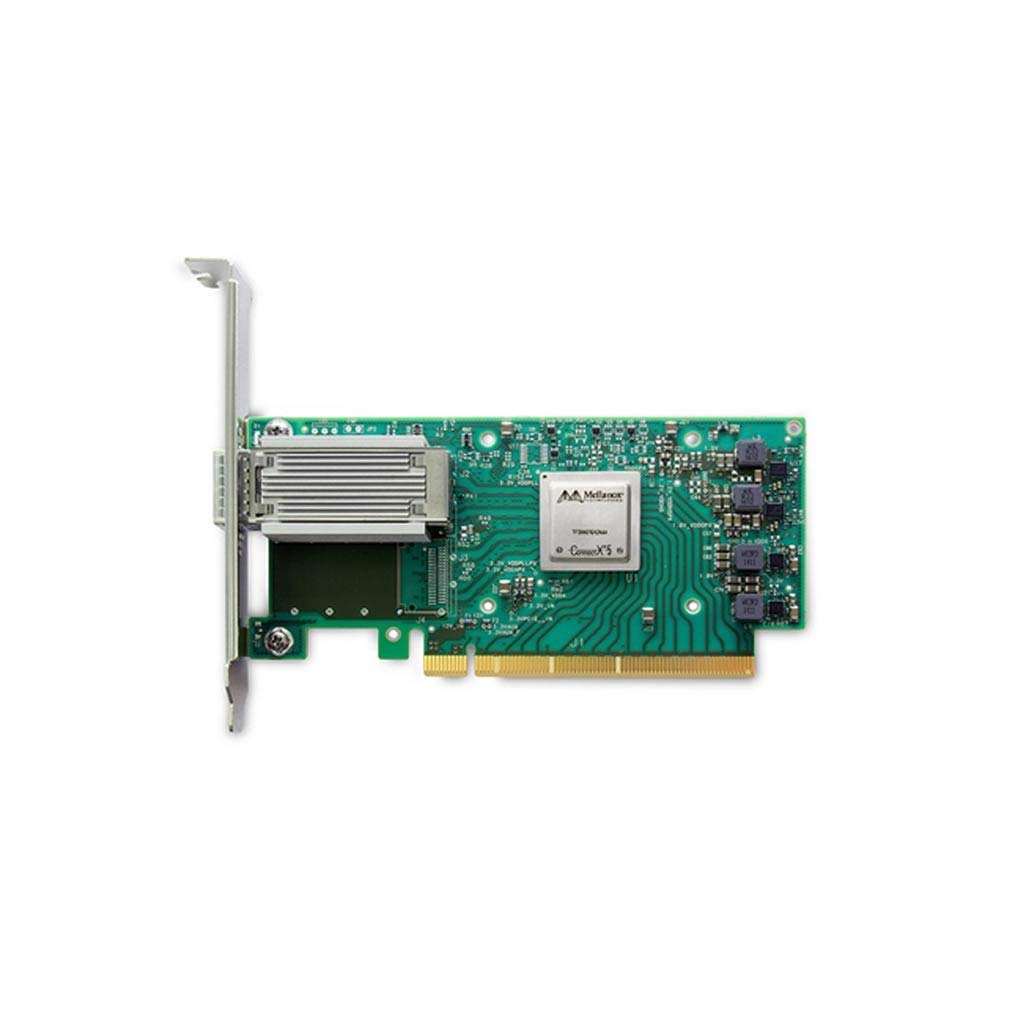 Mellanox ConnectX-5 EN Network Adapter PCI Express 3.0 x16 Gb Ethernet 10 Gb Ethernet 40 Gb Ethernet Green/Silver (MCX515A-GCAT)